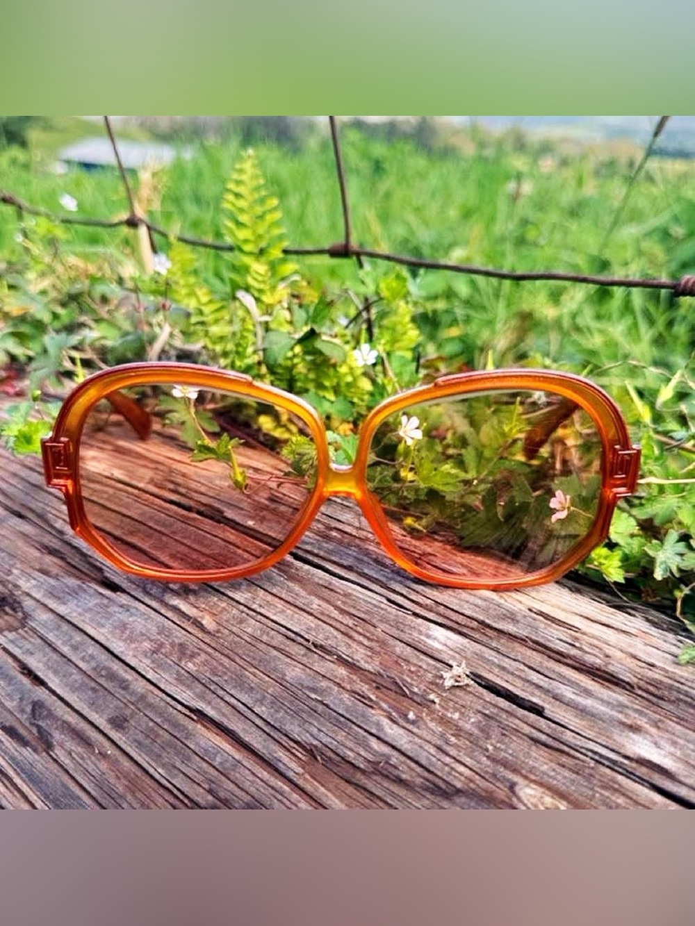 Vintage Christian Dior 2094 30 Optyl Amber Frames Only German Oversized